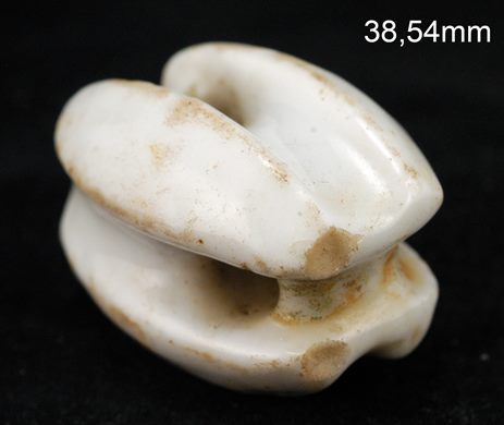 Isolador de tensao (ceramica) (mod 2-1) branco