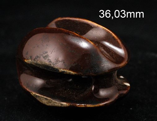 Isolador de tensao (ceramica) (mod 2-1) castanho