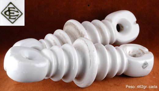 Isolador de tensao (ceramica) (mod 5) (EC) branco