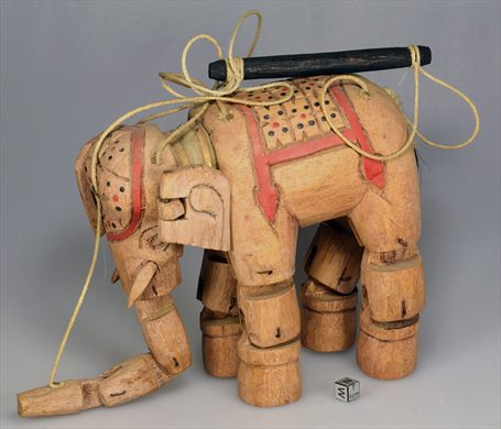 Marionete de Elefante de madeira India