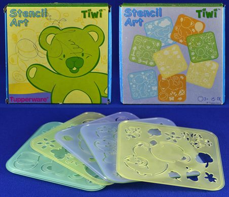Stencil Art Tiwi (Tupperware)