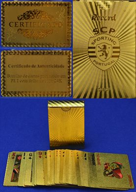 Baralho de cartas Record ouro SCP