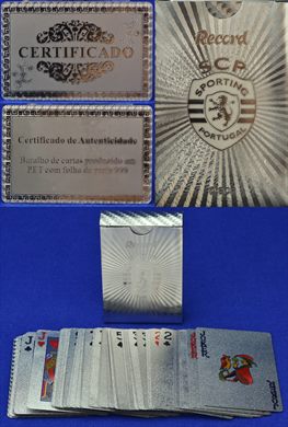 Baralho de cartas Record prata SCP
