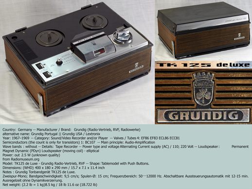 Grundig TK 125 deluxe