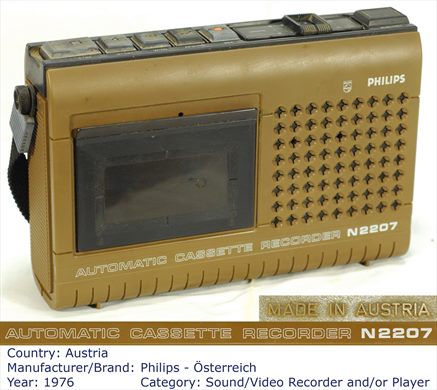 Philips automatic cassette recorder N2207