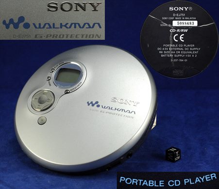 Sony Walkman D-EJ751 Portable CD Player
