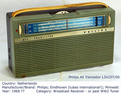 Philips All Transistor L3X25T 00