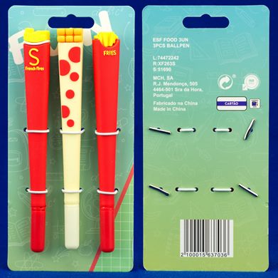 ESF Food 3U 3pcs Ballpen XF263S