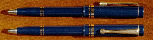 Esferografica (azul-dourado)