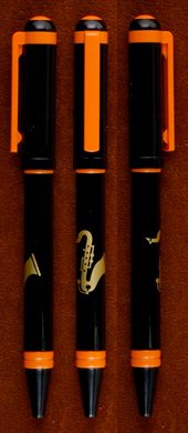 Esferografica (Saxo-preto-laranja)