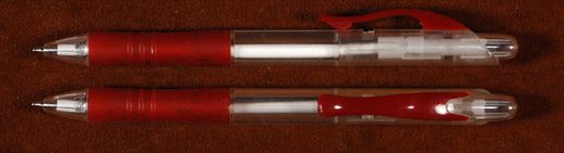 Esferografica (transparente-vermelho)