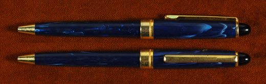 Esferografica (azul-dourada)