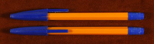 Esferografica (laranja-azul)