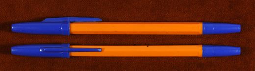 Esferografica (laranja-azul)