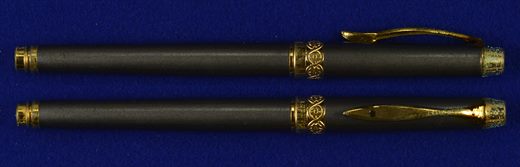 Esferografica (cinza-dourado)