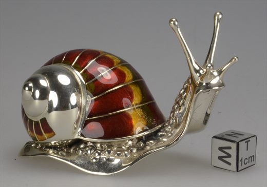 Caracol em prata e esmalte (Galeria Vitor Emmanuel Milao Italia)