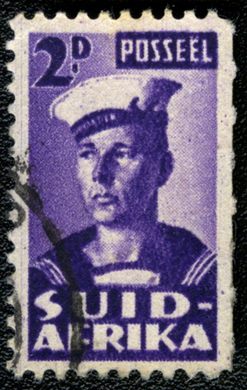 Africa do Sul - 1941 - Marinheiro Esforco de Guerra - 2D (Afrikaans)