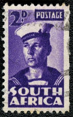 Africa do Sul - 1941 - Marinheiro Esforco de Guerra - 2D (Ingles)