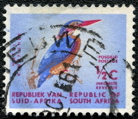 Africa do Sul - 1961 - Guarda-rios - 0.5C (Bilingue)