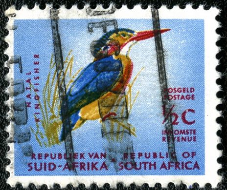 Africa do Sul - 1961 - Guarda-rios - 0.5C (Bilingue)