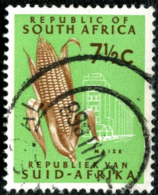 Africa do Sul - 1961 - Milho - 7.5C (Bilingue)