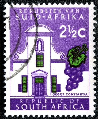 Africa do Sul - 1961 - Groot Constantia - 2.5C (Bilingue)