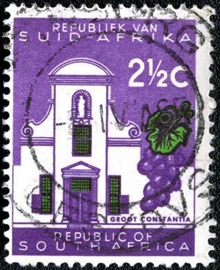 Africa do Sul - 1961 - Groot Constantia - 2.5C (Bilingue)