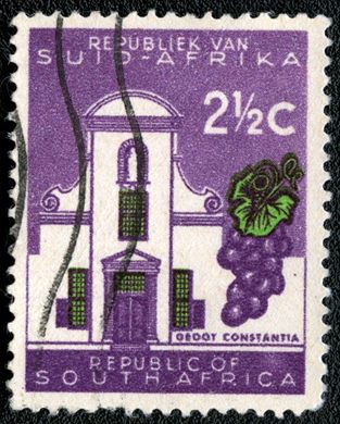 Africa do Sul - 1961 - Groot Constantia - 2.5C (Bilingue)