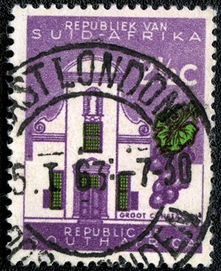 Africa do Sul - 1961 - Groot Constantia - 2.5C (Bilingue)