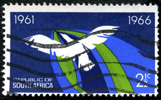 Africa do Sul - 1966 - 5o Aniversario da Republica - 2.5C