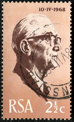 Africa do Sul - 1968 - Morte de T E Donges - 2.5C