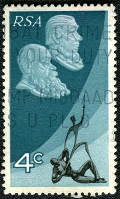 Africa do Sul - 1968 - rand sul africano - 4 cent - Inauguracao do Monumento General Hertzog