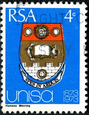 Africa do Sul - 1973 - Centenario da UNISA - 4C