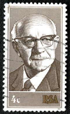 Africa do Sul - 1975 - Retrato de JJ Fouche - 4C