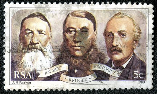 Africa do Sul - 1980 - Centenario do Triunvirato Joubert Kruger Pretorius - 5C