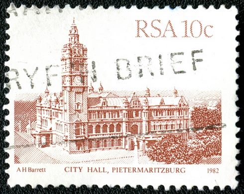 Africa do Sul - 1982 - City Hall Pietermaritzburg - 10C