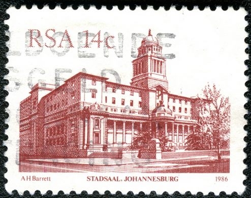 Africa do Sul - 1986 - Stadsaal Johannesburg - 14C