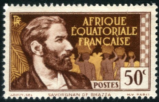 Africa Equatorial Francesa (Colonia) - 1940 - Savorgnan de Brazza - 50C