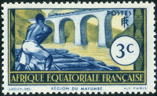 Africa Equatorial Francesa (Colonia) - 1940 - Regiao do Mayumbe - 3C