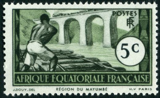 Africa Equatorial Francesa (Colonia) - 1940 - Regiao do Mayumbe - 5C