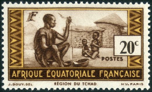 Africa Equatorial Francesa (Colonia) - 1940 - Regiao do Tchad - 20C