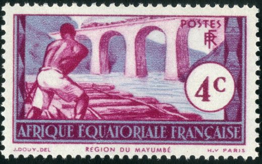Africa Equatorial Francesa (Colonia) - 1940 - Regiao do Mayumbe - 4C