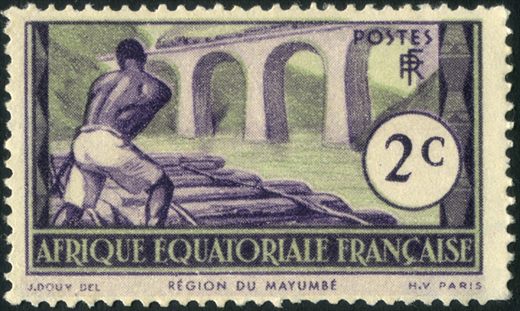 Africa Equatorial Francesa (Colonia) - 1940 - Regiao do Mayumbe - 2C