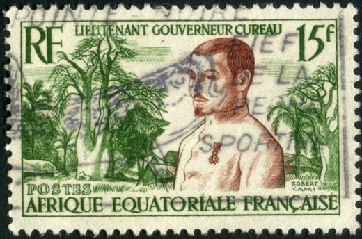 Africa Equatorial Francesa (Colonia) - 1940 - Tenente Governador Cureau - 15F