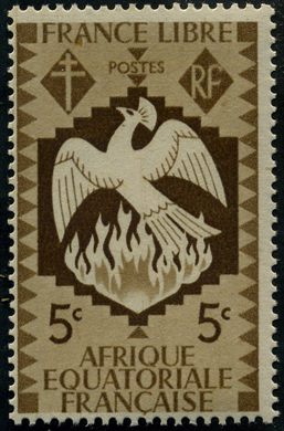 Africa Equatorial Francesa (Colonia) - 1941 - France Libre Fenix - 5C