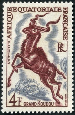 Africa Equatorial Francesa (Colonia) - 1947 - Grande Cudu - 4F