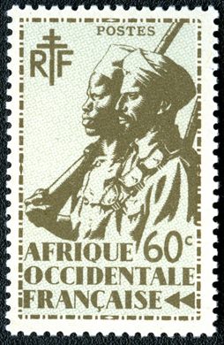 Africa Ocidental Francesa (Colonia) - 1945 - Atiradores Senegaleses - 60C