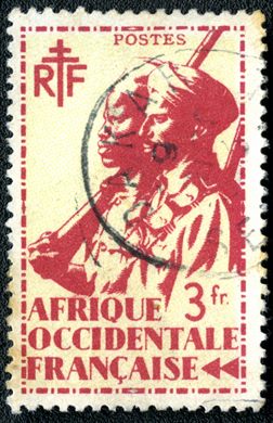 Africa Ocidental Francesa (Colonia) - 1945 - Atiradores Senegaleses - 3F