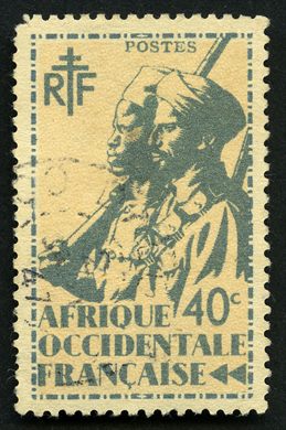 Africa Ocidental Francesa (Colonia) - 1945 - Atiradores Senegaleses - 40C