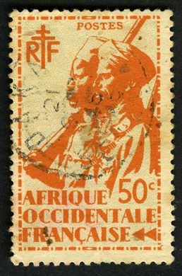 Africa Ocidental Francesa (Colonia) - 1945 - Atiradores Senegaleses - 50C